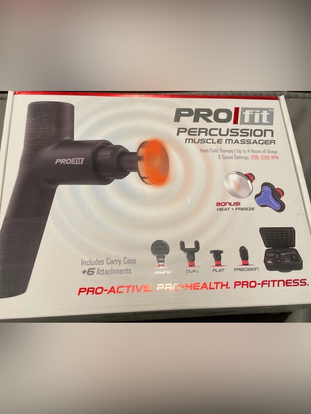 ProFit Percussion Muscle Massager - Black & Orange